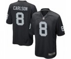Oakland Raiders #8 Daniel Carlson Game Black Team Color Football Jersey