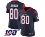 Houston Texans #80 Andre Johnson Navy Blue Team Color Vapor Untouchable Limited Player 100th Season Football Jersey