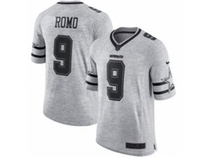Dallas Cowboys #9 Tony Romo Limited Gray Gridiron II NFL Jersey