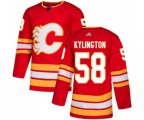 Calgary Flames #58 Oliver Kylington Authentic Red Alternate Hockey Jersey