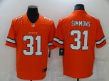 Denver Broncos #31 Justin Simmons Nike Orange NFL Vapor Untouchable Color Rush Jersey