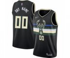 Milwaukee Bucks Customized Authentic Black Finished Basketball Jersey - Statement Edition