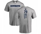 Dallas Cowboys #79 Trysten Hill Ash Backer T-Shirt