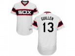 Chicago White Sox #13 Ozzie Guillen White Flexbase Authentic Collection MLB Jersey