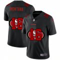 San Francisco 49ers #16 Joe Montana Black Nike Black Shadow Edition Limited Jersey