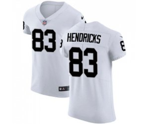 Oakland Raiders #83 Ted Hendricks White Vapor Untouchable Elite Player Football Jersey
