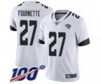 Jacksonville Jaguars #27 Leonard Fournette White Vapor Untouchable Limited Player 100th Season Football Jersey