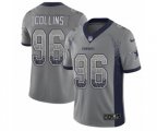 Dallas Cowboys #96 Maliek Collins Limited Gray Rush Drift Fashion NFL Jersey