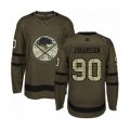 Buffalo Sabres #90 Marcus Johansson Authentic Green Salute to Service Hockey Jersey