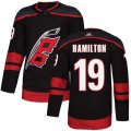 Carolina Hurricanes #19 Dougie Hamilton Black Authentic Alternate NHL Jersey