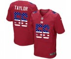New York Giants #56 Lawrence Taylor Elite Red Alternate USA Flag Fashion Football Jersey