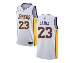 Los Angeles Lakers #23 LeBron James White NBA Swingman Association Edition Jersey