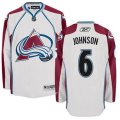 Colorado Avalanche #6 Erik Johnson Authentic White Away NHL Jersey