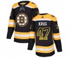 Adidas Boston Bruins #47 Torey Krug Authentic Black Drift Fashion NHL Jersey