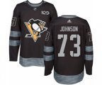 Adidas Pittsburgh Penguins #73 Jack Johnson Authentic Black 1917-2017 100th Anniversary NHL Jersey
