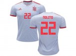 Spain #22 Nolito Away Soccer Country Jersey