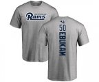 Los Angeles Rams #50 Samson Ebukam Ash Backer T-Shirt