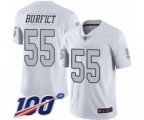 Oakland Raiders #55 Vontaze Burfict Limited White Rush Vapor Untouchable 100th Season Football Jersey