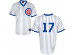 Chicago Cubs #17 Kris Bryant Replica White 1988 Turn Back The Clock Cool Base MLB Jersey