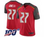 Tampa Bay Buccaneers #27 Ronald Jones II Red Team Color Vapor Untouchable Limited Player 100th Season Football Jersey