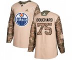 Edmonton Oilers #75 Evan Bouchard Authentic Camo Veterans Day Practice NHL Jersey