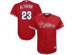Philadelphia Phillies #23 Aaron Altherr Replica Red Alternate Cool Base MLB Jersey