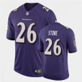 Baltimore Ravens #26 Geno Stone Nike Purple Vapor Limited Player Jersey