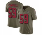 Atlanta Falcons #59 De'Vondre Campbell Limited Olive 2017 Salute to Service Football Jersey