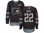 Adidas Philadelphia Flyers #22 Dale Weise Authentic Black 1917-2017 100th Anniversary NHL Jersey