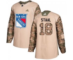 Adidas New York Rangers #18 Marc Staal Authentic Camo Veterans Day Practice NHL Jersey