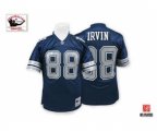Dallas Cowboys #88 Michael Irvin Authentic Navy Blue Throwback Football Jersey