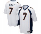 Denver Broncos #7 John Elway Game White Football Jersey