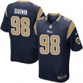 Los Angeles Rams #98 Connor Barwin Game Navy Blue Team Color NFL Jersey