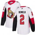 Ottawa Senators #2 Dylan DeMelo Authentic White Away NHL Jersey
