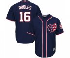 Washington Nationals #16 Victor Robles Replica Navy Blue Alternate 2 Cool Base Baseball Jersey