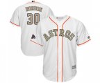 Houston Astros #30 Hector Rondon Replica White 2018 Gold Program Cool Base MLB Jersey