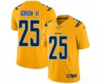Los Angeles Chargers #25 Melvin Gordon Limited Gold Inverted Legend Football Jersey