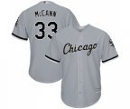Chicago White Sox #33 James McCann Replica Grey Road Cool Base Baseball Jersey