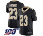 New Orleans Saints #23 Marshon Lattimore Black Team Color Vapor Untouchable Limited Player 100th Season Football Jersey