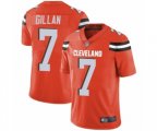 Cleveland Browns #7 Jamie Gillan Orange Alternate Vapor Untouchable Limited Player Football Jersey