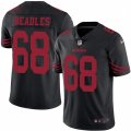 San Francisco 49ers #68 Zane Beadles Limited Black Rush Vapor Untouchable NFL Jers