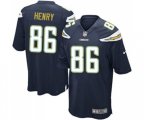 Los Angeles Chargers #86 Hunter Henry Game Navy Blue Team Color Football Jersey