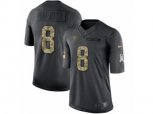 Tennessee Titans #8 Marcus Mariota Limited Black 2016 Salute to Service NFL Jersey