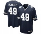 Dallas Cowboys #49 Jamize Olawale Game Navy Blue Team Color Football Jersey