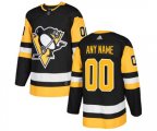 Pittsburgh Penguins Customized Premier Black Home NHL Jersey