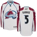 Colorado Avalanche #5 Rob Ramage Authentic White Away NHL Jersey