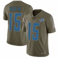 Detroit Lions #15 Golden Tate III Limited Olive 2017 Salute to Service NFL Jersey