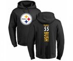 Pittsburgh Steelers #55 Devin Bush Black Backer Pullover Hoodie