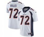 Denver Broncos #72 Garett Bolles White Vapor Untouchable Limited Player Football Jersey