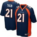 Denver Broncos #21 Aqib Talib Game Navy Blue Alternate NFL Jersey